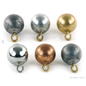   Set 6 bile pentru pendul cu cârlig, diametru 2,54 cm, aluminiu cupru fier plumb zinc alamă