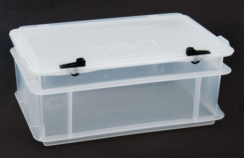 Cutie de depozitare II mică, cu capac, transparentă
