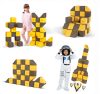 Set de cuburi magnetice moi JollyHeap Medium – 50 piese