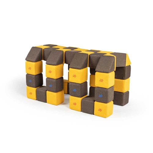 Set de cuburi magnetice moi JollyHeap Medium – 50 piese