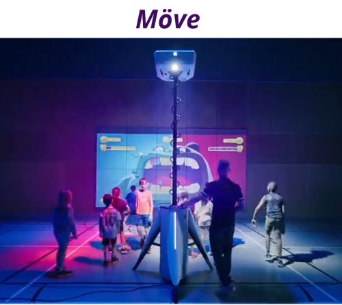 Möve - dispozitiv interactiv de gimnastică portabil LÜ  (6200 lumeni)