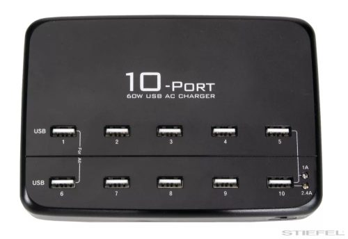 Statie de incarcare USB PASCO, 10 porturi