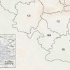 Hartă de perete România cu delimitarea județelor