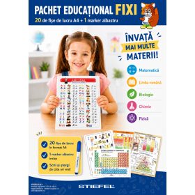 Pachet educațional FIXI cu 1 marker albastru