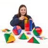 Set educativ pentru clasă cu forme sferice, cilindrice și conice, 196 piese – Original Polydron Sphera