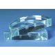 Prismă - sticlă transparentă semicirculară 90x15mm grosime
