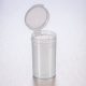 Recipient, capac cu balamale, PP, natural, produs asceptic, 90ml, FL100-01 (pachet 350)