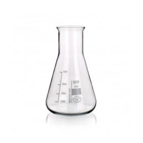   Flacon Erlenmeyer din sticlă Simax cu gât lat - 50ml x 10buc
