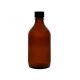 Sticle Winchester din sticlă ambrată cu capac cu șurub negru R6/31 - 500mL x 10 buc