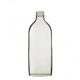 Sticlă plată (cu umăr înclinat) Clear Class Medical cu capac cu șurub negru R3/28 - 200mL x 20pcs