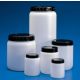 Sticle din plastic HDPE cu gât lat și capac cu șurub negru - 1L x 20 buc