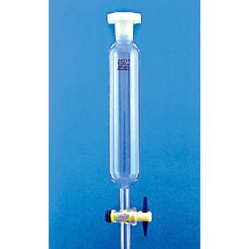 Pâlnie de separare cilindrică, PTFE Stockcock, 100ml 