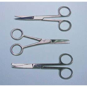   Foarfece, oțel inoxidabil, tijă deschisă, vârf fin, 115mm 