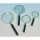 Lupa de mână, diametru 63 mm, mărire 2,5x 