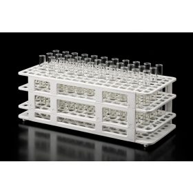   Suport pentru tuburi de testare, gaură cu diametru de 13 mm, 90 de găuri (6x15), alb (pachet 20)