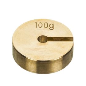 Greutate, cu fantă, alamă, 100g 