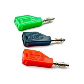 Dopuri, stivuibile, 4 mm, roșu 10/PK