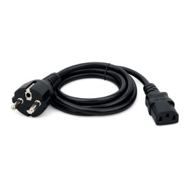   Ștecher european Schuko la IEC C13 - cablu de alimentare 2m (numai 10 AMP)