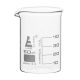 Pahare de laborator formă joasă 50 ml – 12 bucăți
