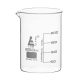 Pahar de laborator din sticlă 250 ml, set 12 bucăți