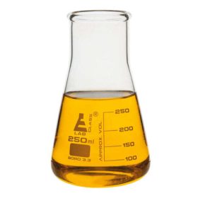   LabGlass®Flask Conic 250ml, gât lat, sticlă borosilicată (pachet de 12)