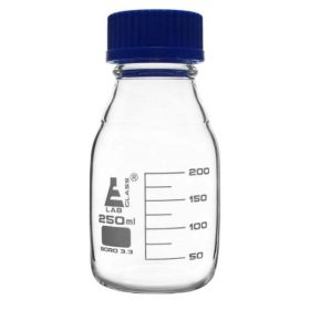   Sticlă Reagent gradat, sticlă borosilicată, cu capac cu șurub (GL 45) 250ml. (pachet de 10)