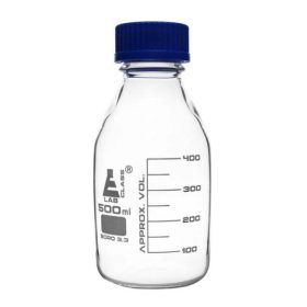   Flacon din sticlă pentru reactivi, GL45, 500 ml, 10 bucăți