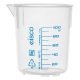 Pahar gradat din polipropilenă 100 ml, set 10 bucăți