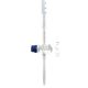 Birueta din sticlă, Capacitate 25ml Sub. Div.0.10ml, Toleranță ± 0.10ml, clasa B, gradare albastră 