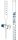 Birueta din sticla, Capacitate 50ml Sub. Div.0.10ml, Toleranta ± 0.10ml, clasa B, gradare albastra