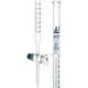 Birueta din sticla, Capacitate 50ml Sub. Div.0.10ml, Toleranta ± 0.10ml, clasa B, gradare albastra