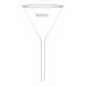 Filtru pâlnie 100mm, sticlă borosilicată, simplu la unghi de 60° (pachet de 10)