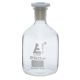 Sticlă transparentă pentru reactivi cu dop din plastic - 250mL x 6 buc