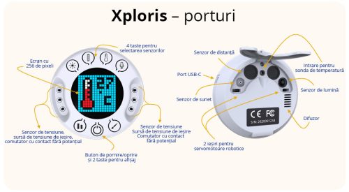 Xploris – dispozitiv educațional cu 5 senzori integrați